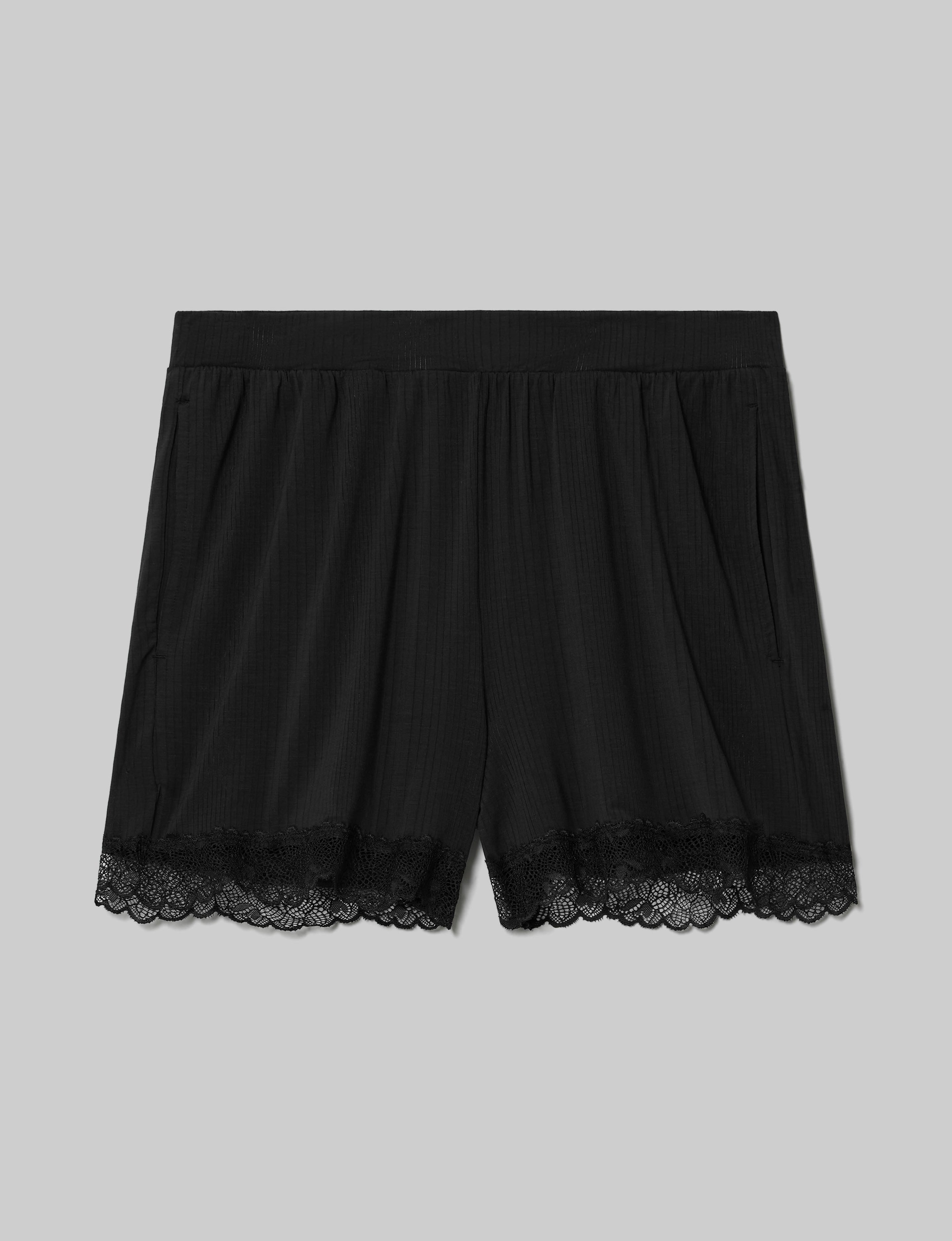 Women's Luxe Rib Lace Short