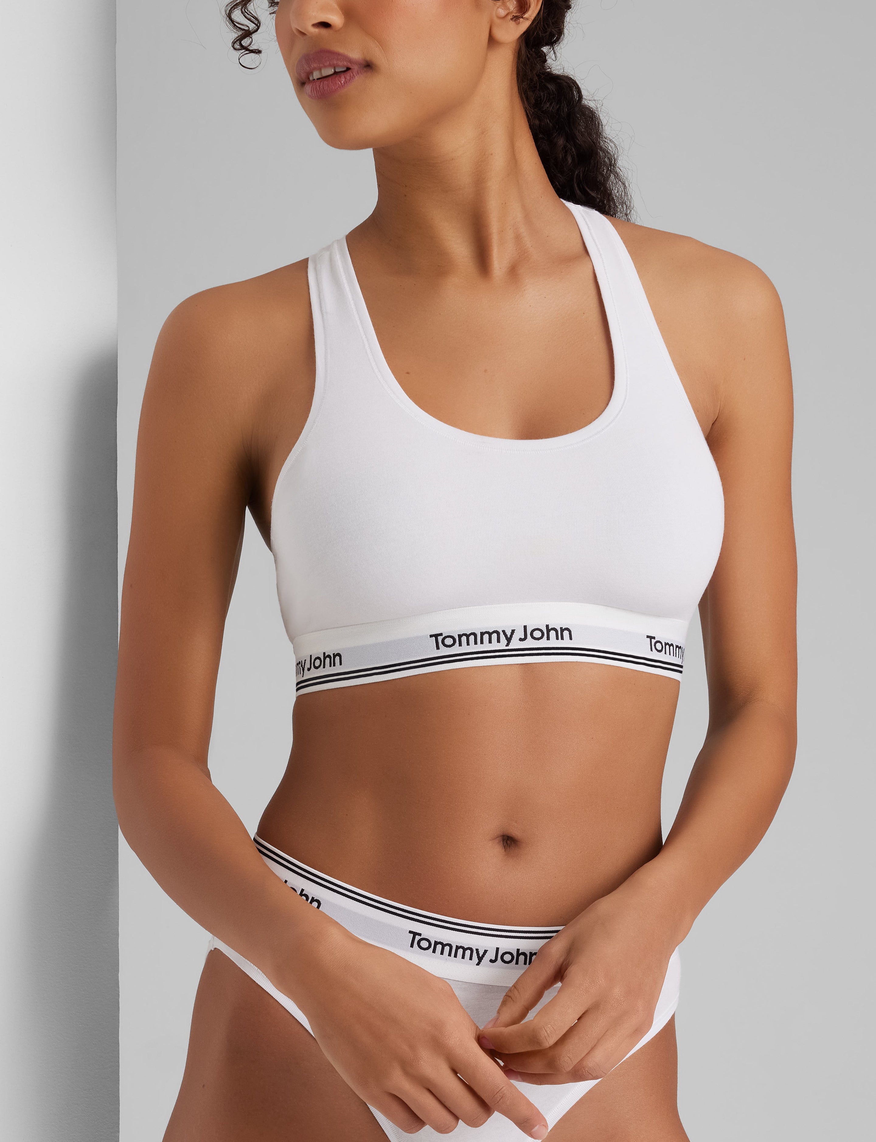 Signature Cotton Scoop Bralette