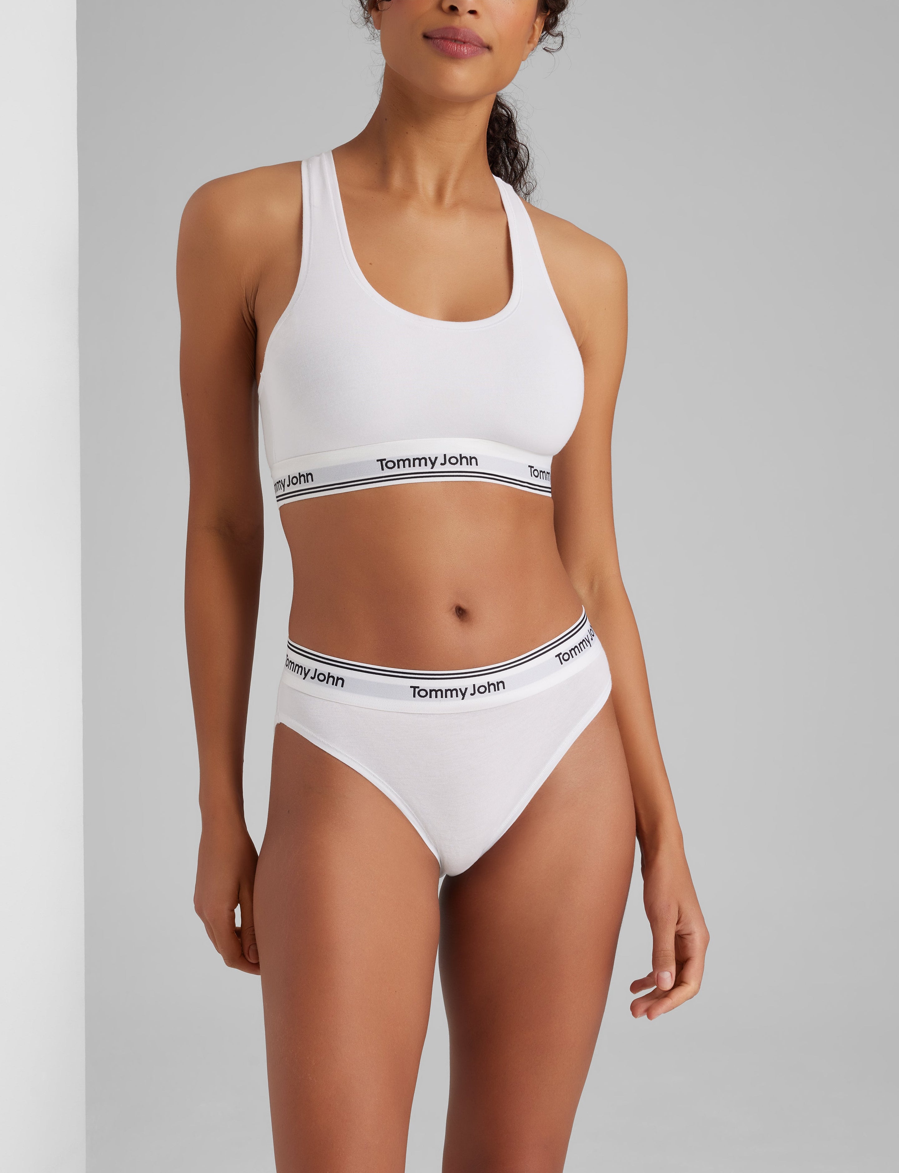 Signature Cotton Scoop Bralette