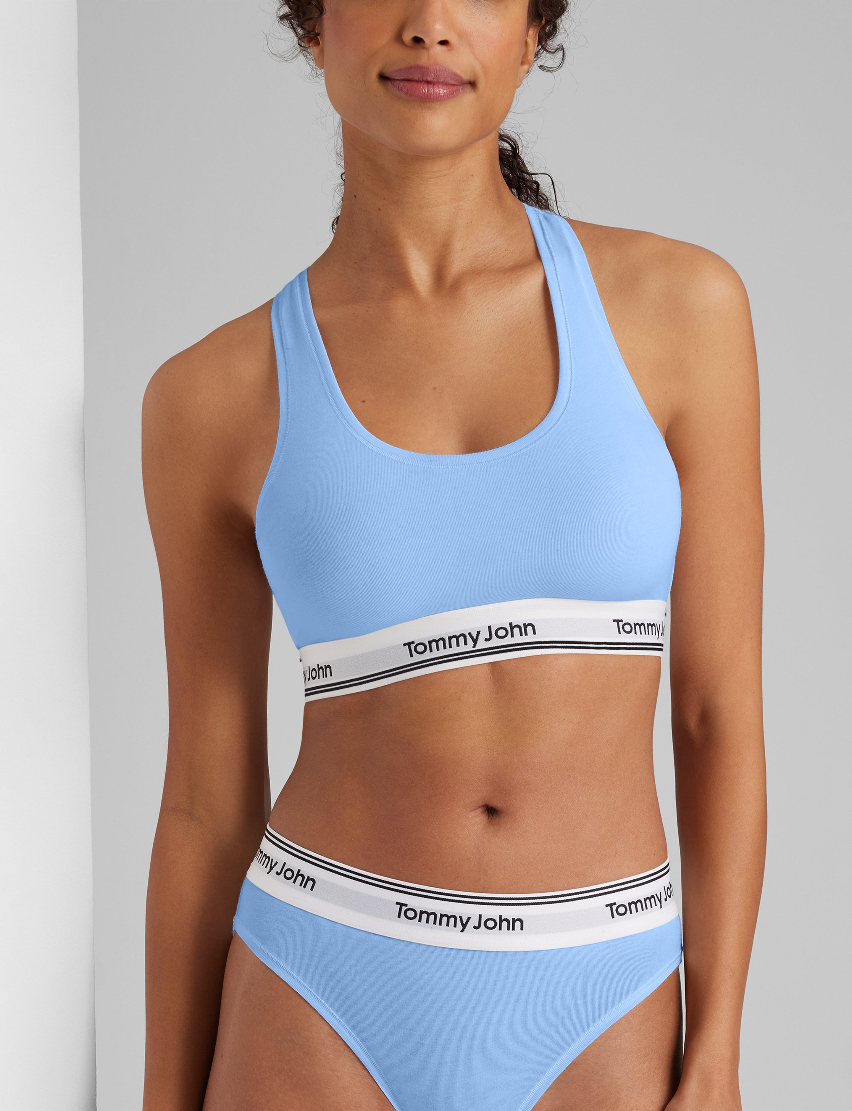 Signature Cotton Scoop Bralette