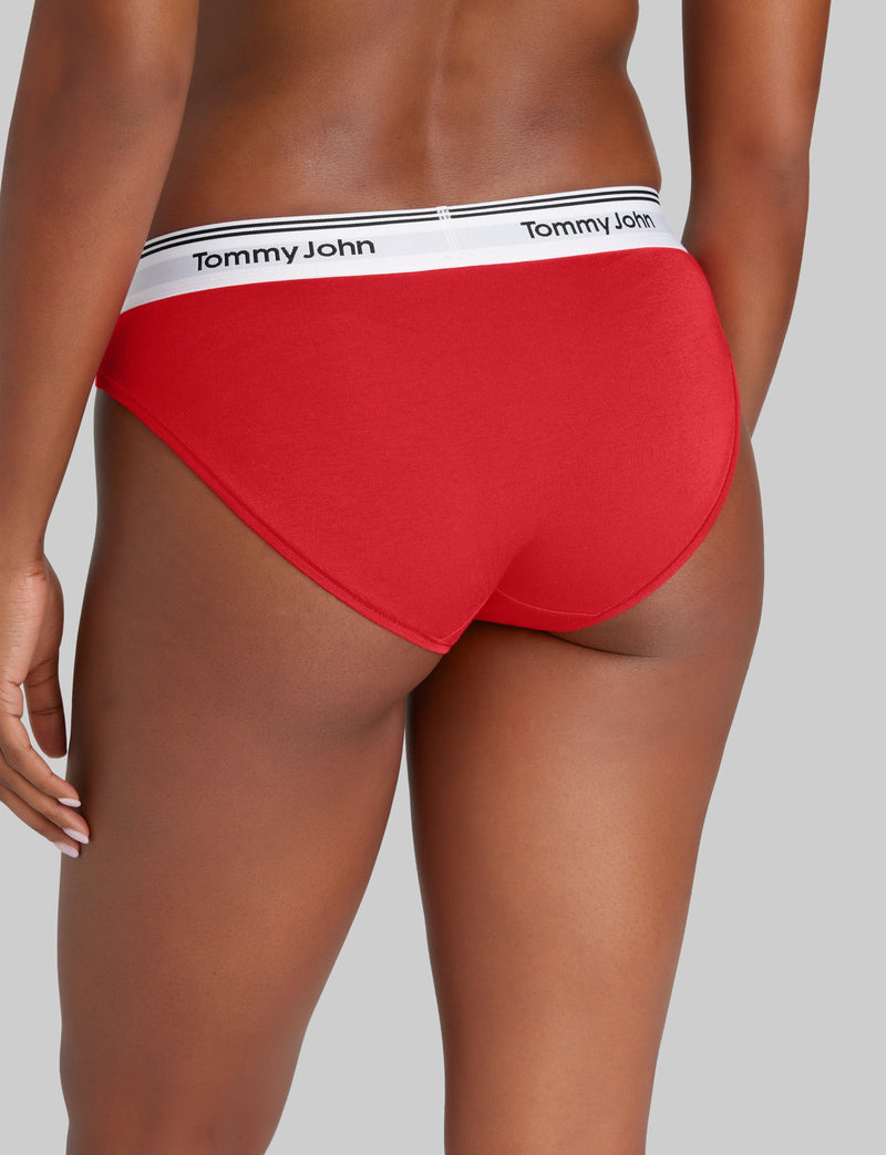 Women's Signature Cotton Bikini::High Risk Red
