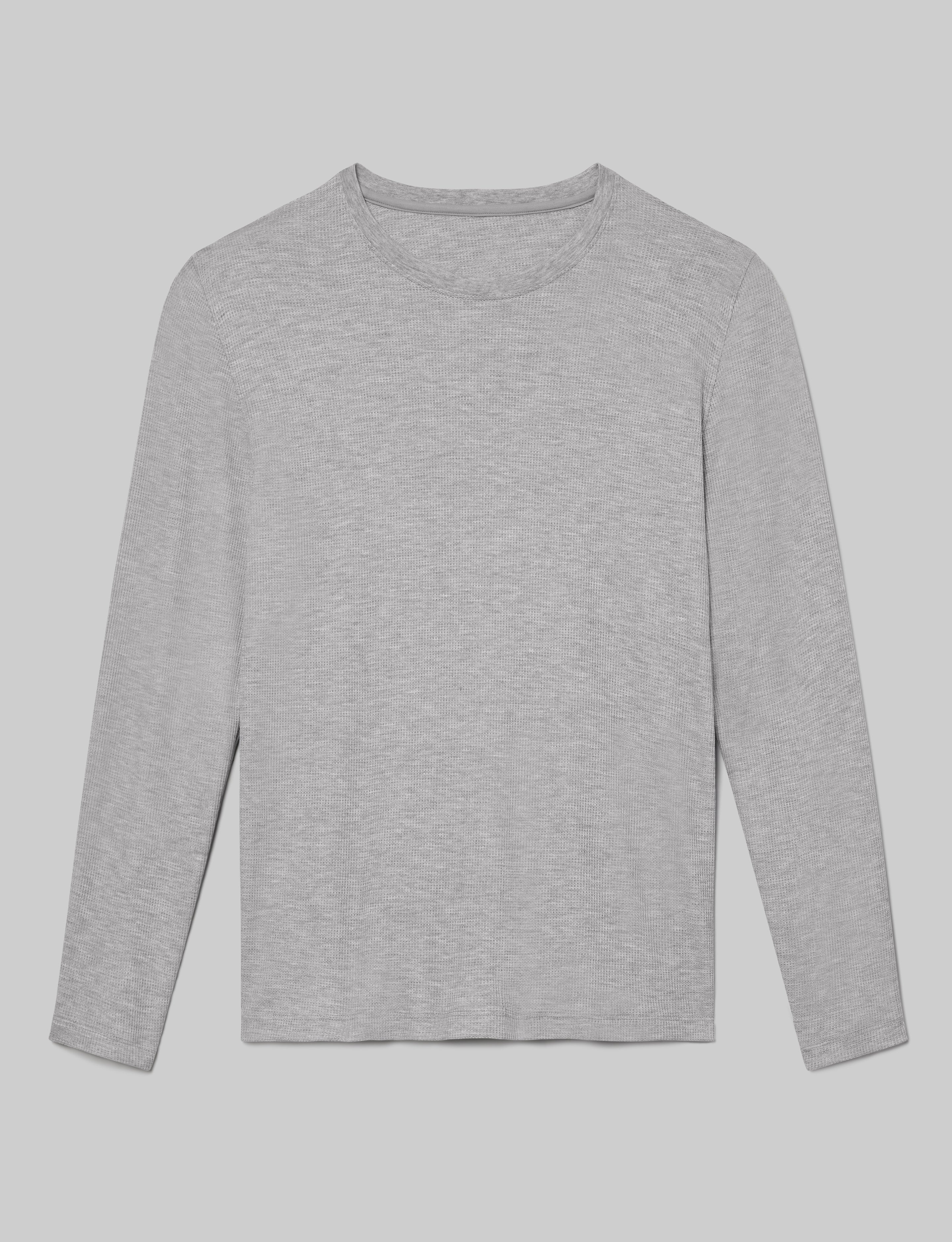 Waffle Long Sleeve Crew Neck