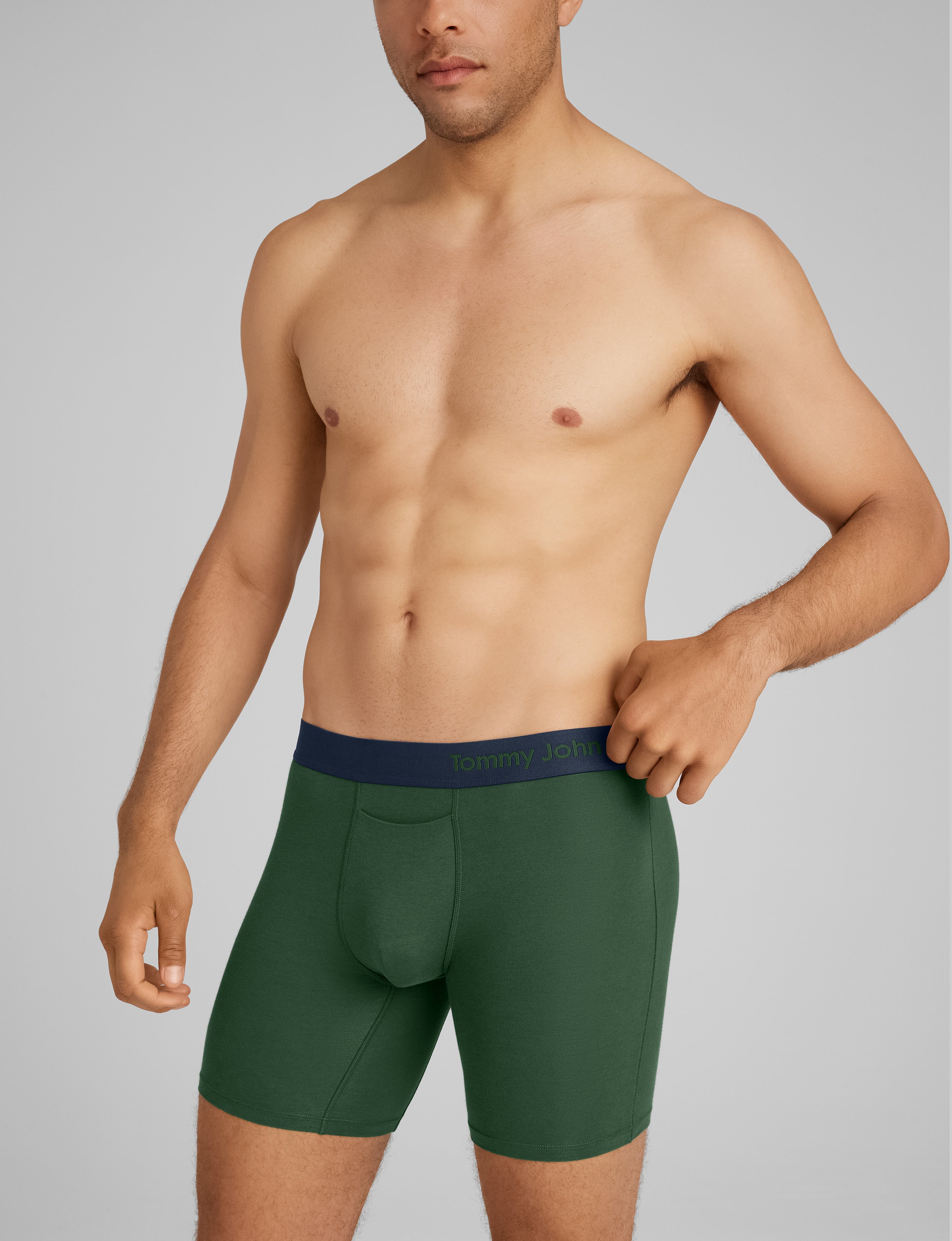 Cool Cotton Mid-Length Boxer Brief 6"