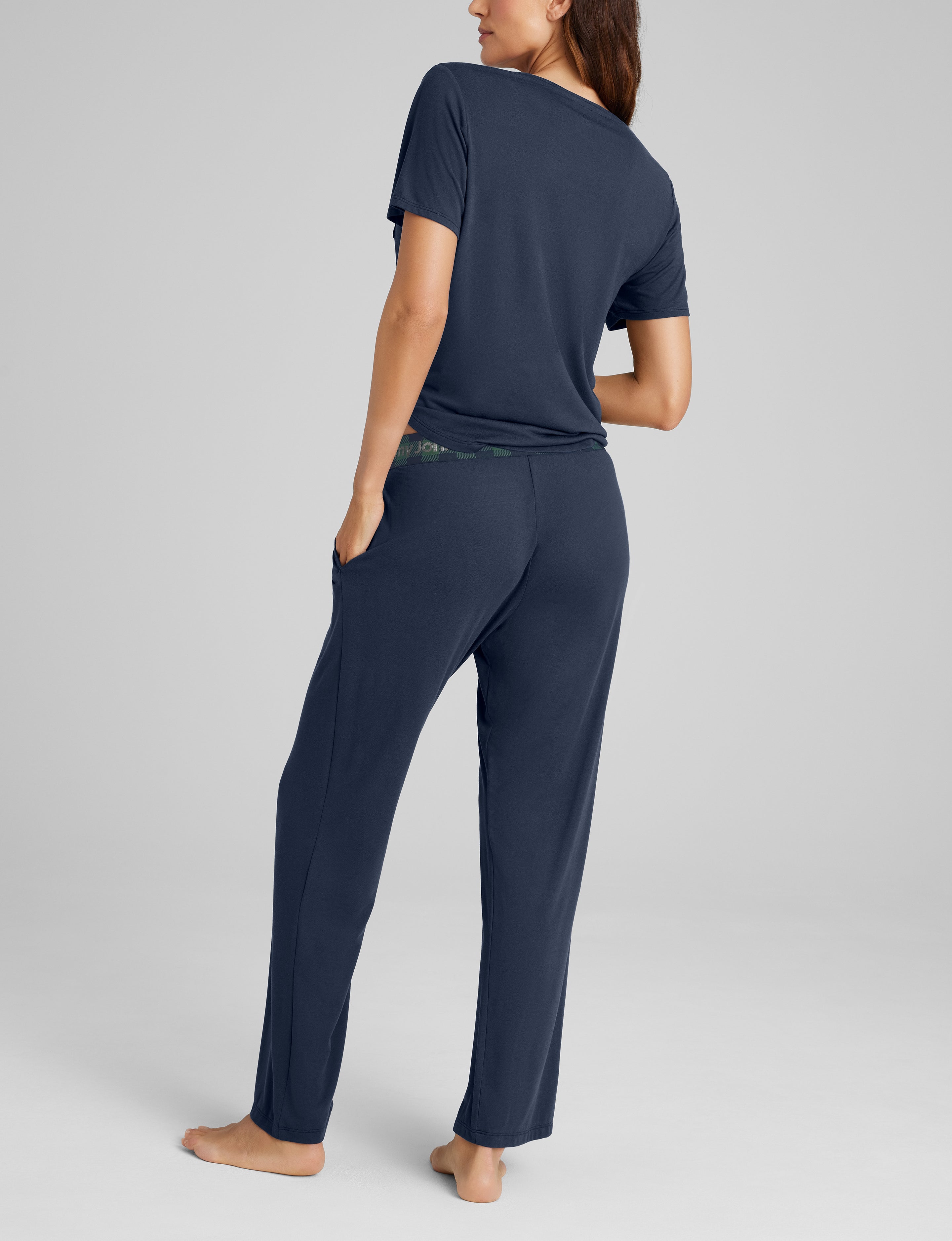 Women's Second Skin Sleep Pocket Tee & Pant Set