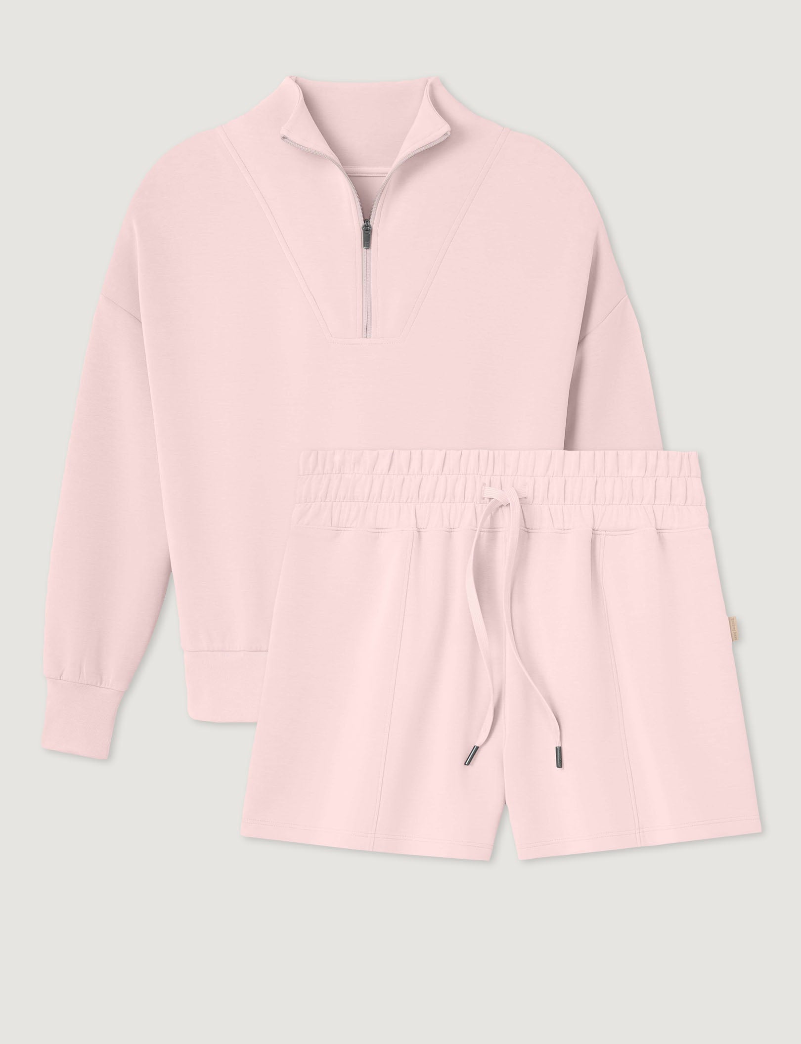 Women's Luxe Traveler Knit Quarter Zip & Short Set – Tommy John
