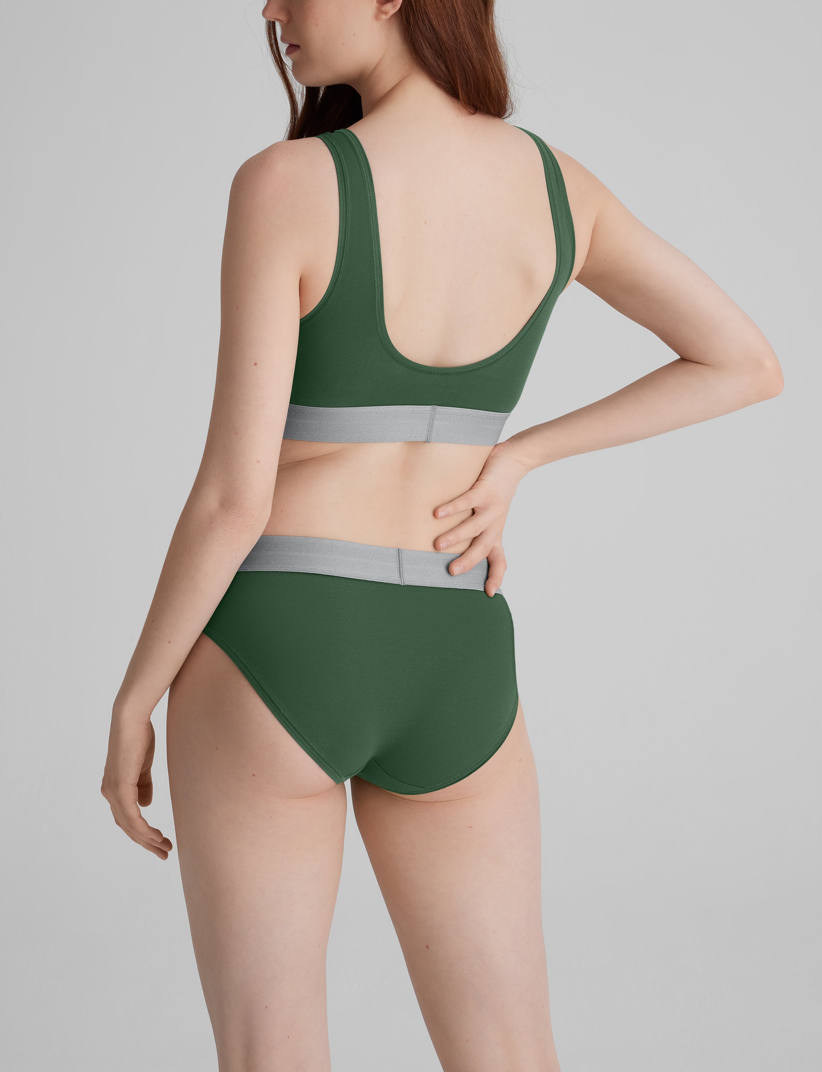 Cool Cotton Scoop Bralette & Brief Set