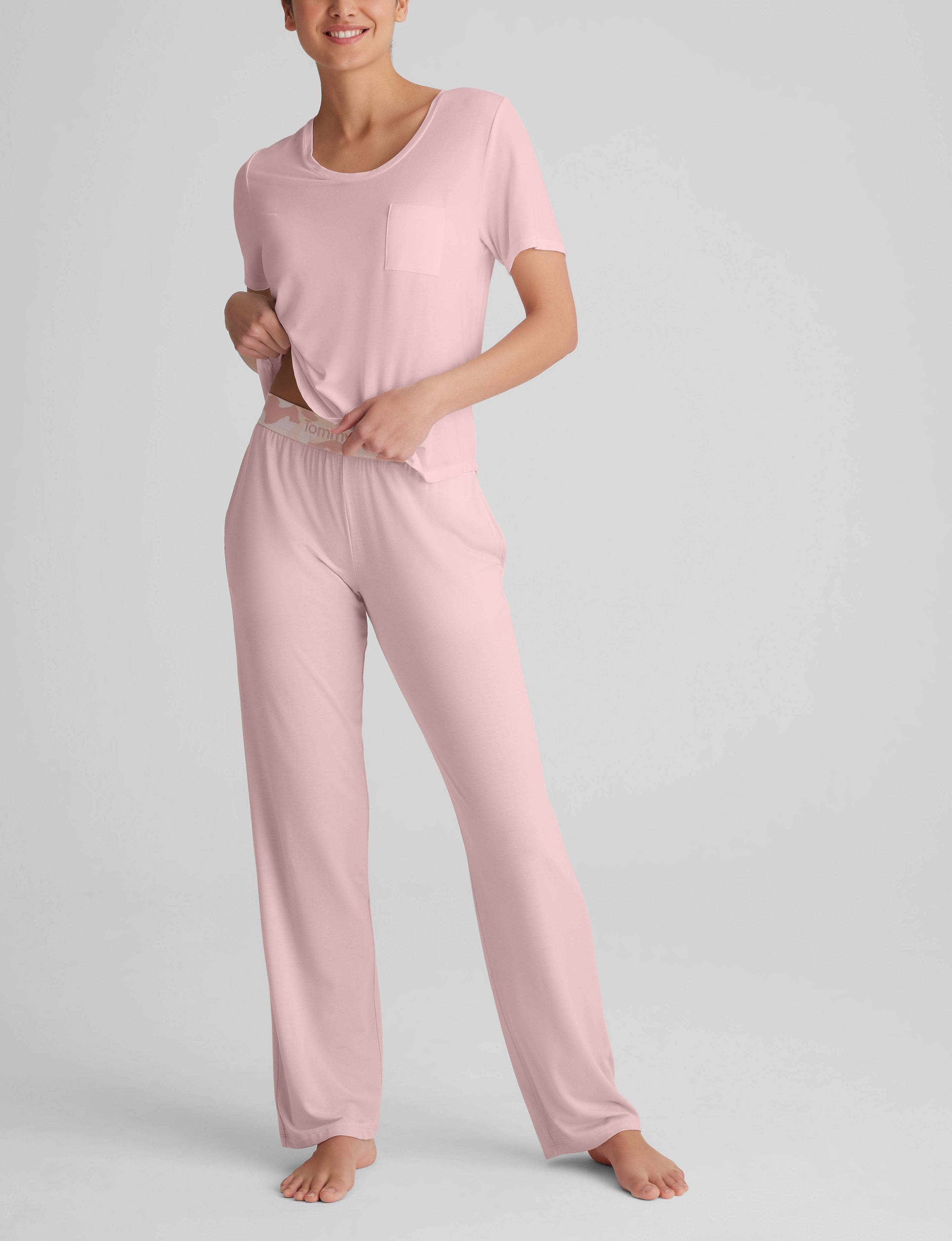 Women's Second Skin Sleep Pocket Tee & Pant Set