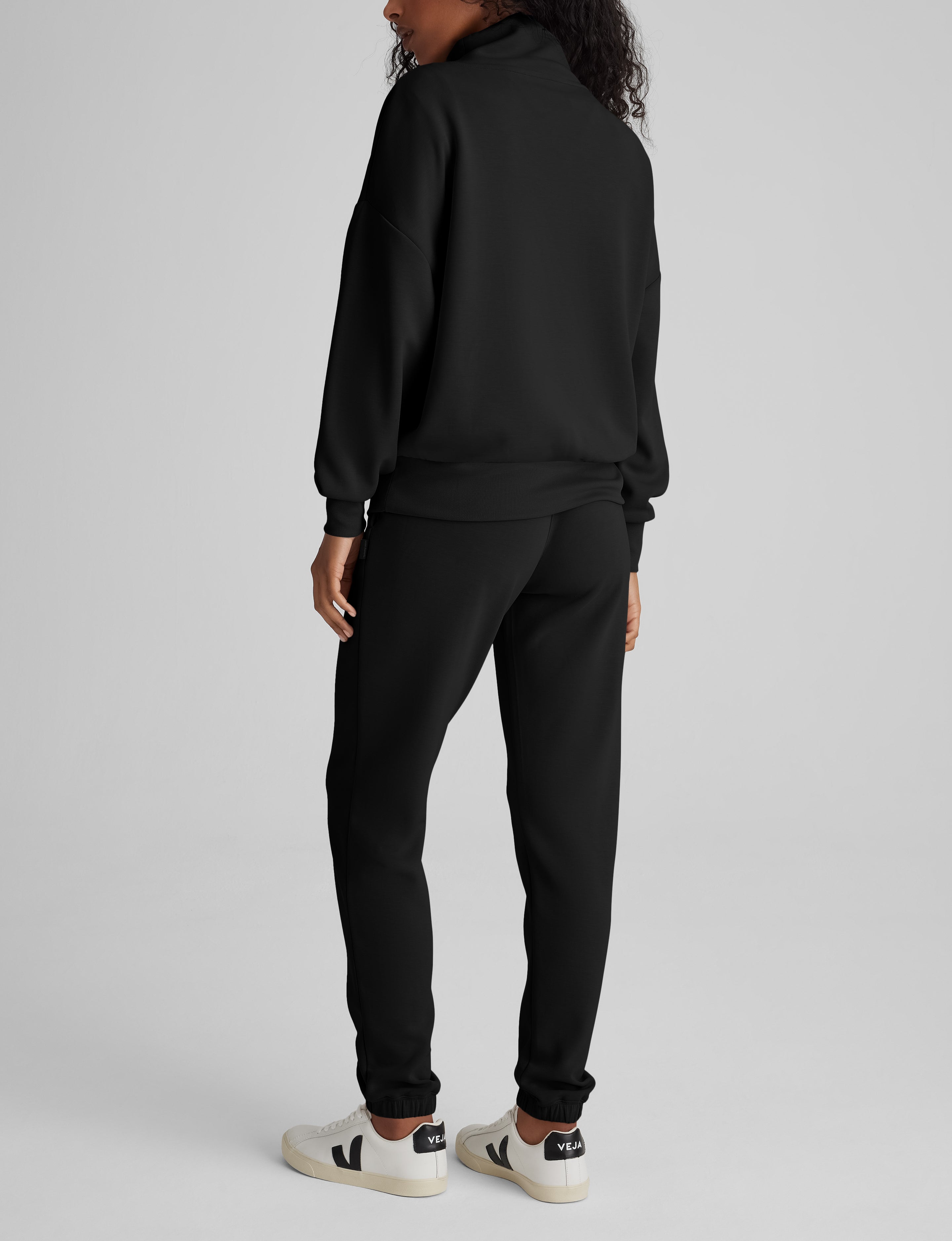 Women's Luxe Traveler Knit Quarter Zip & Jogger Set