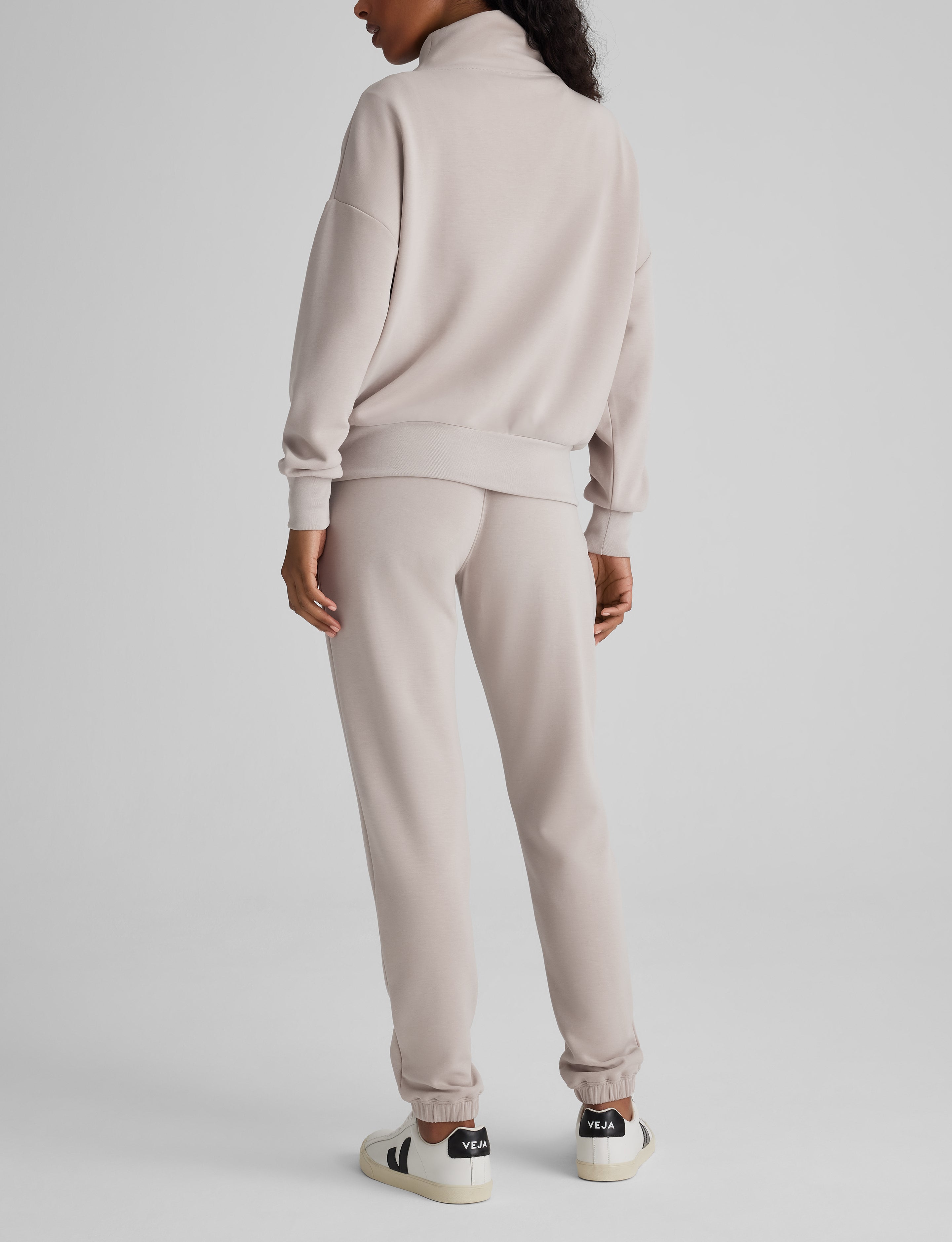 Women's Luxe Traveler Knit Quarter Zip & Jogger Set