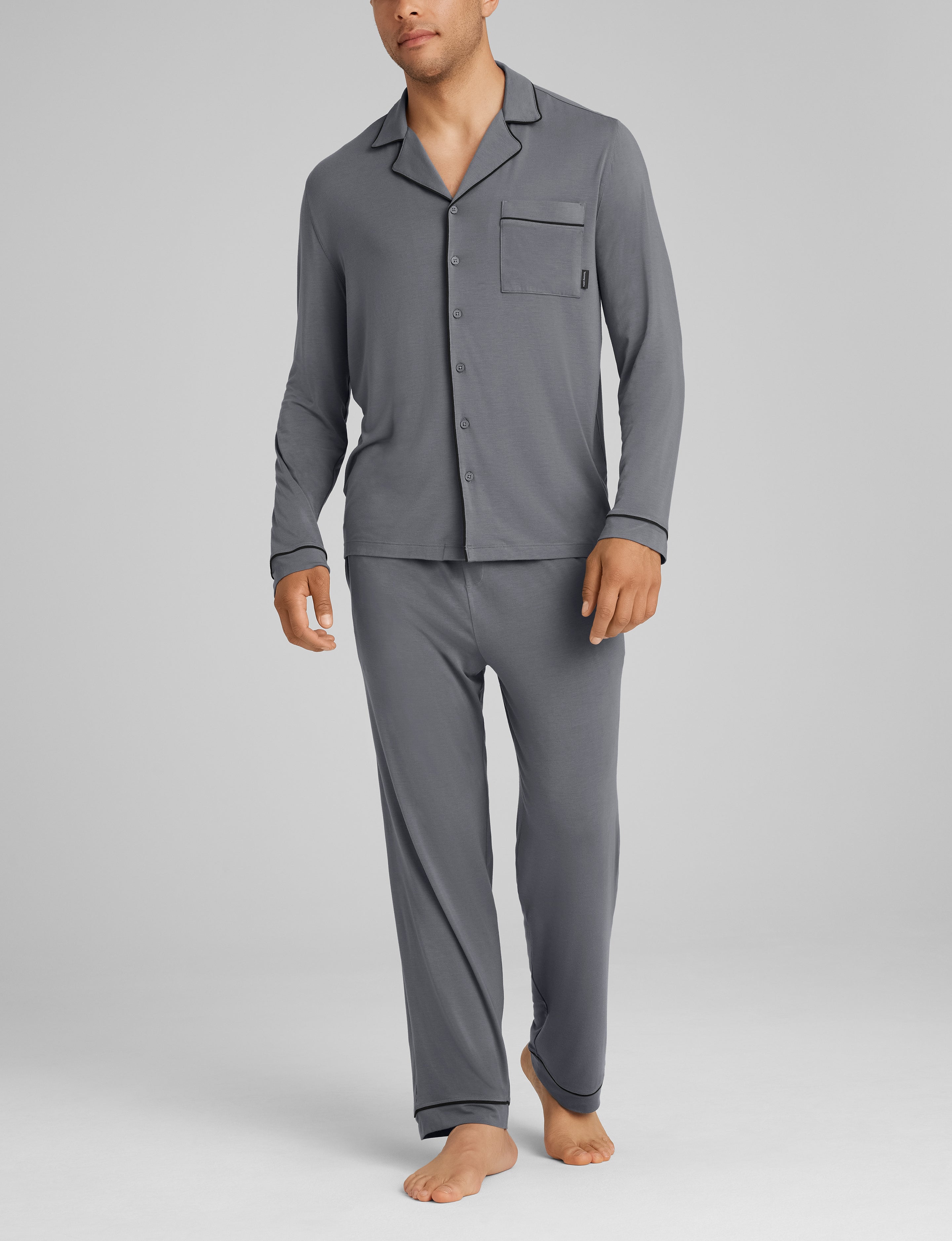 Downtime Long Sleeve Pajama Top & Pant Set