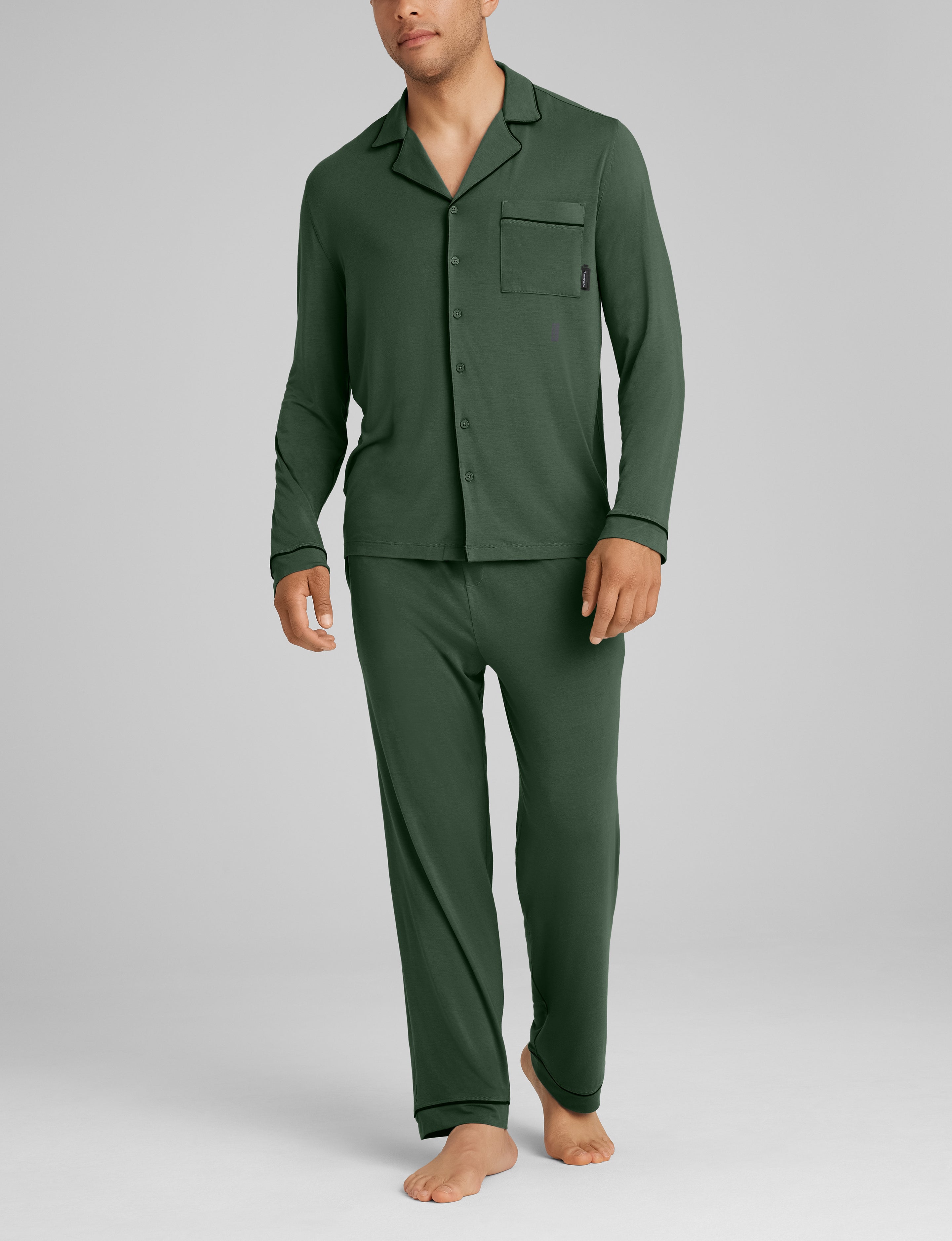 Downtime Long Sleeve Pajama Top & Pant Set