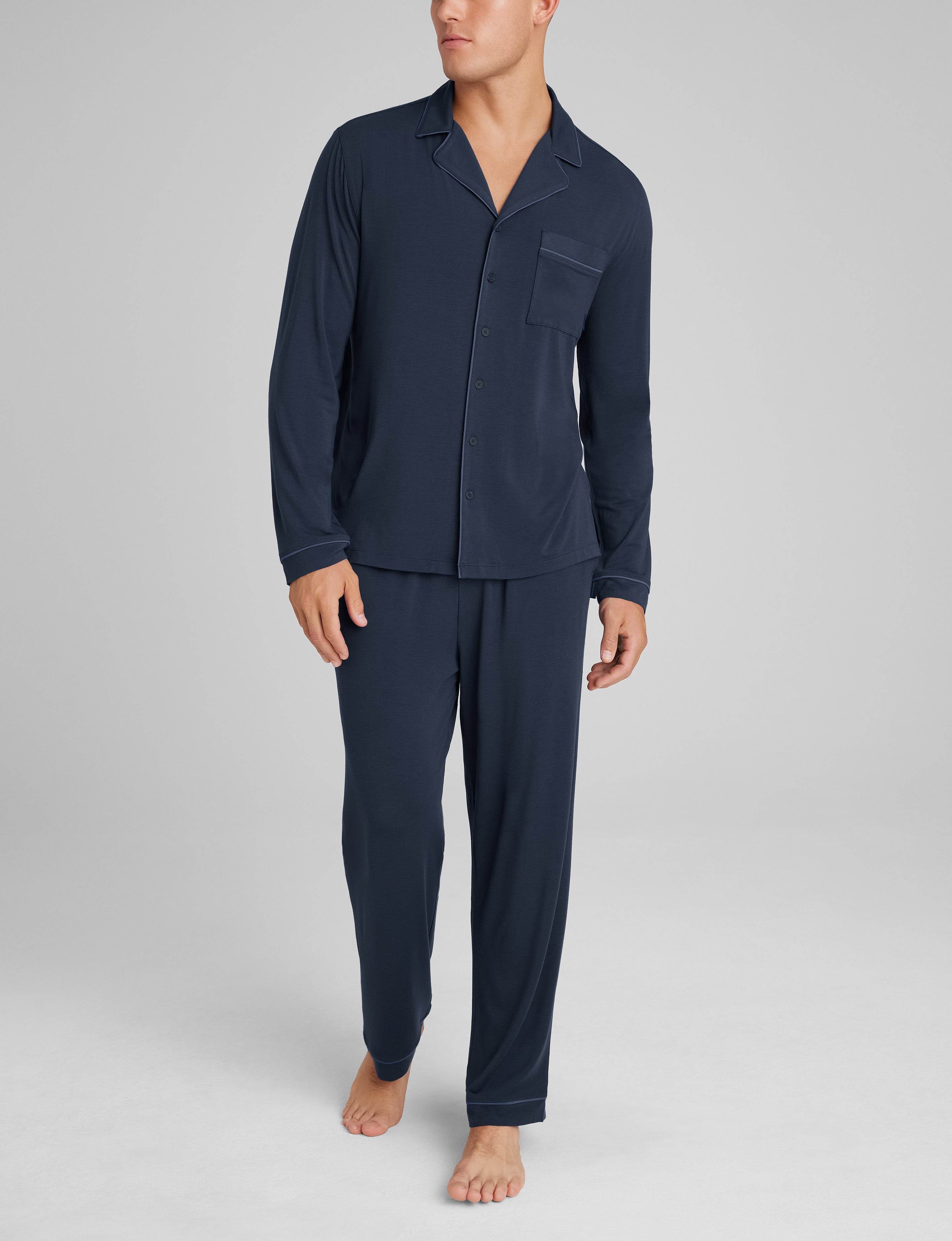 Downtime Long Sleeve Pajama Top & Pant Set