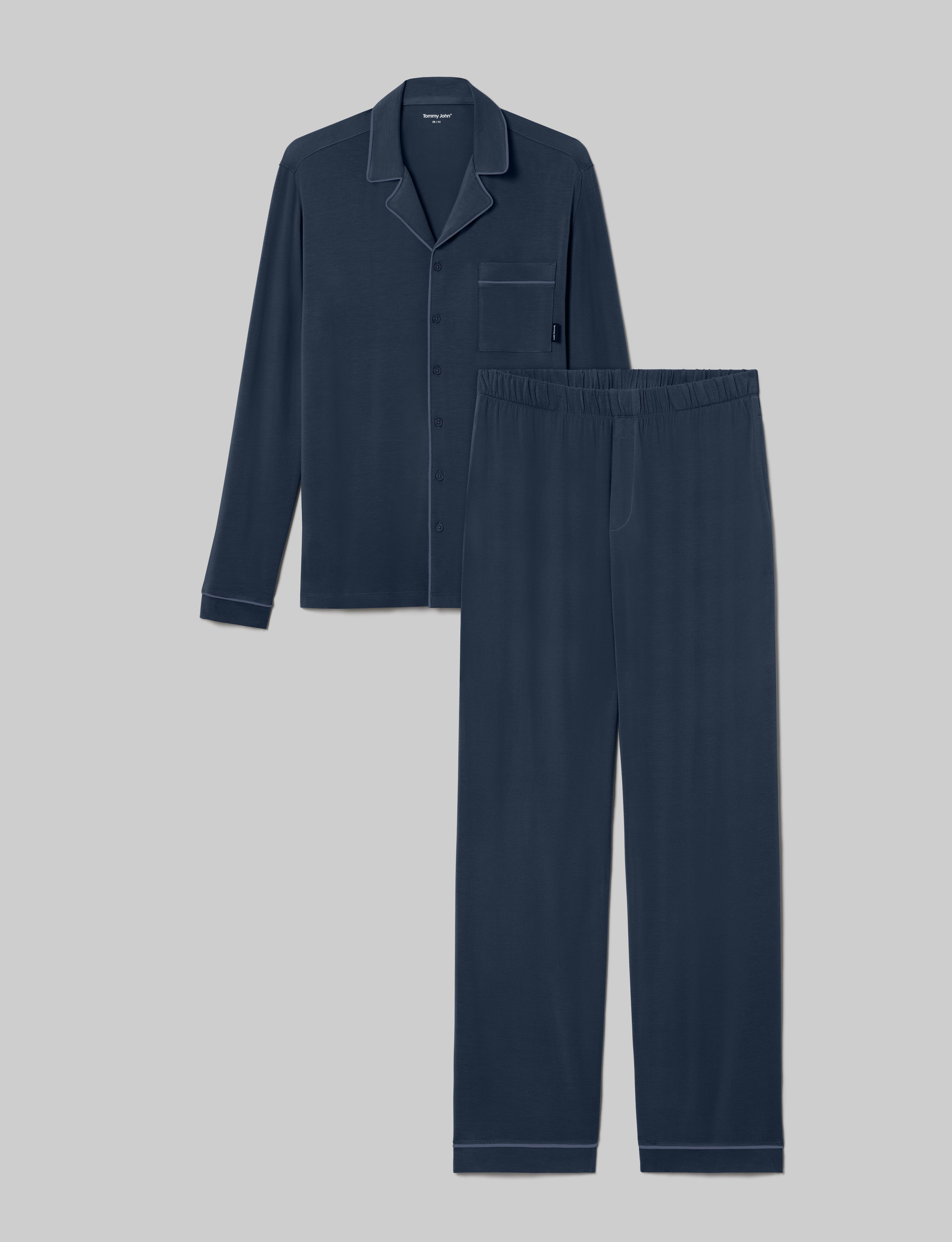 Downtime Long Sleeve Pajama Top & Pant Set