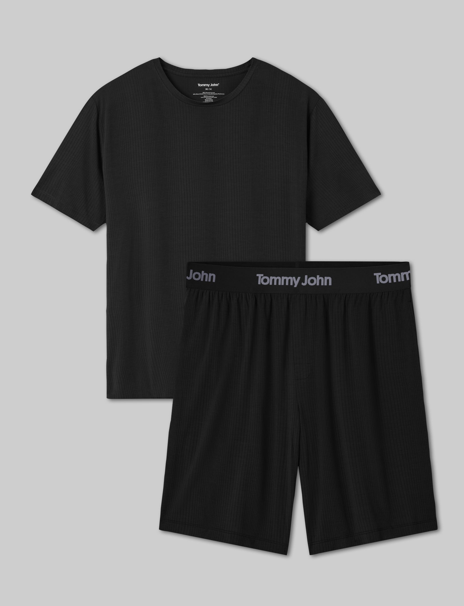 Second Skin Luxe Rib Sleep Tee & Short Set