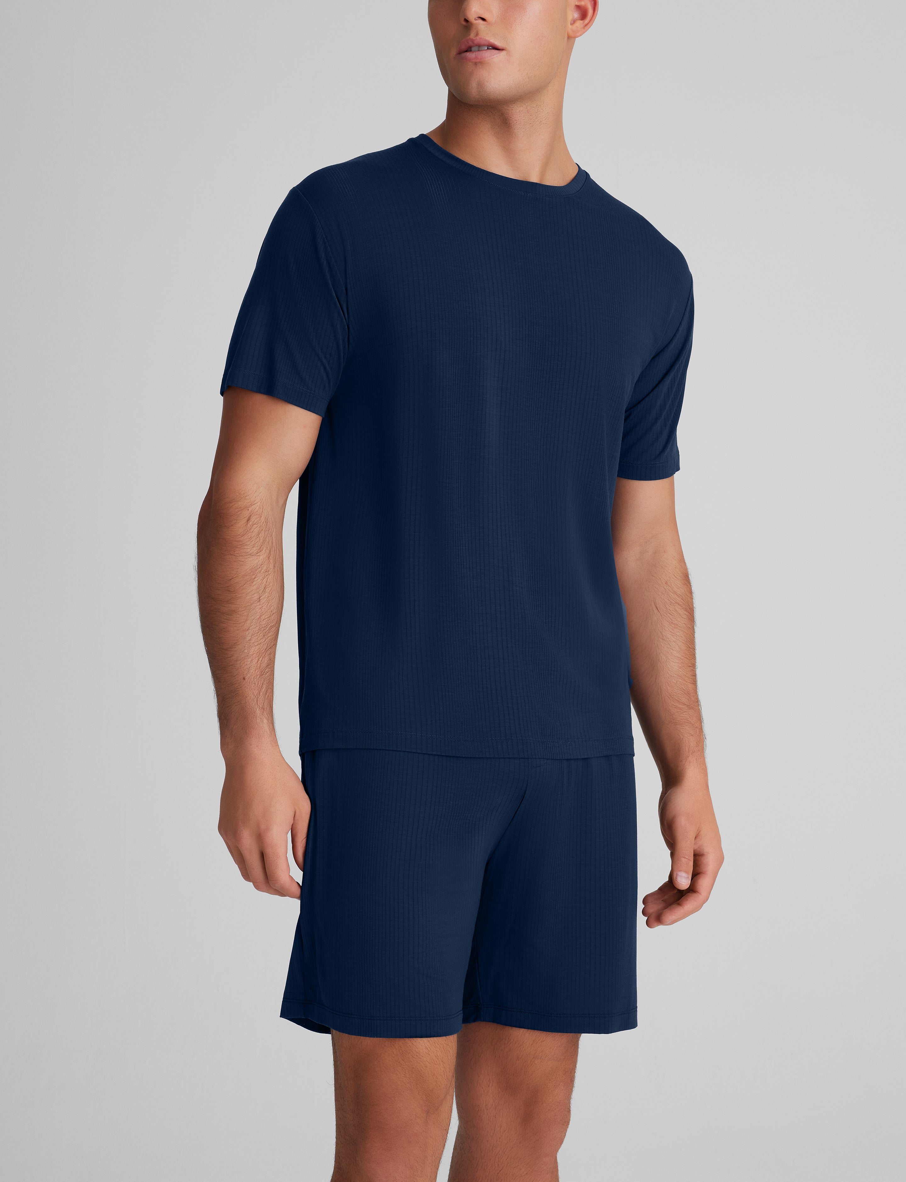 Second Skin Luxe Rib Sleep Tee & Short Set