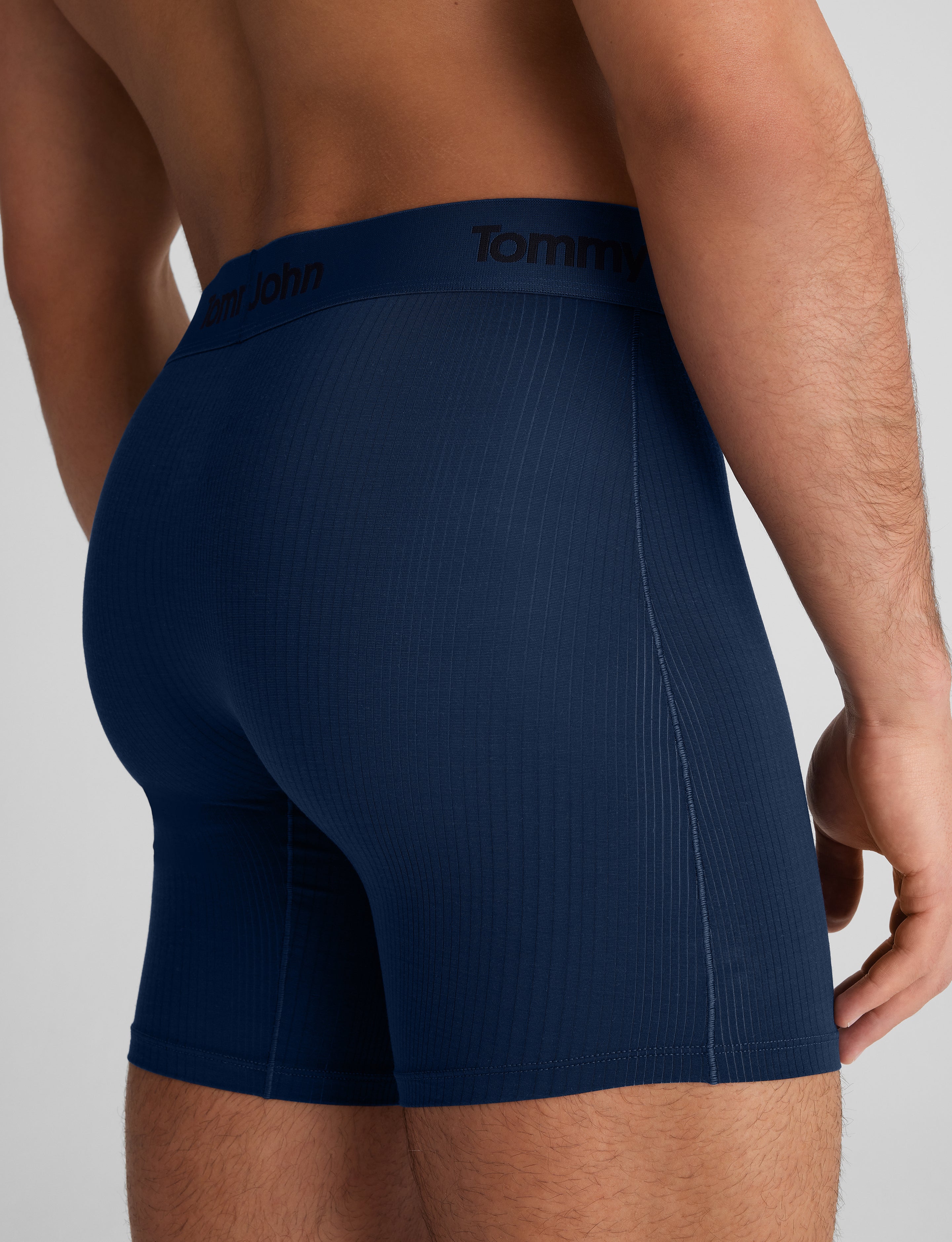 Second Skin Luxe Rib Mid-Length Boxer Brief 6"