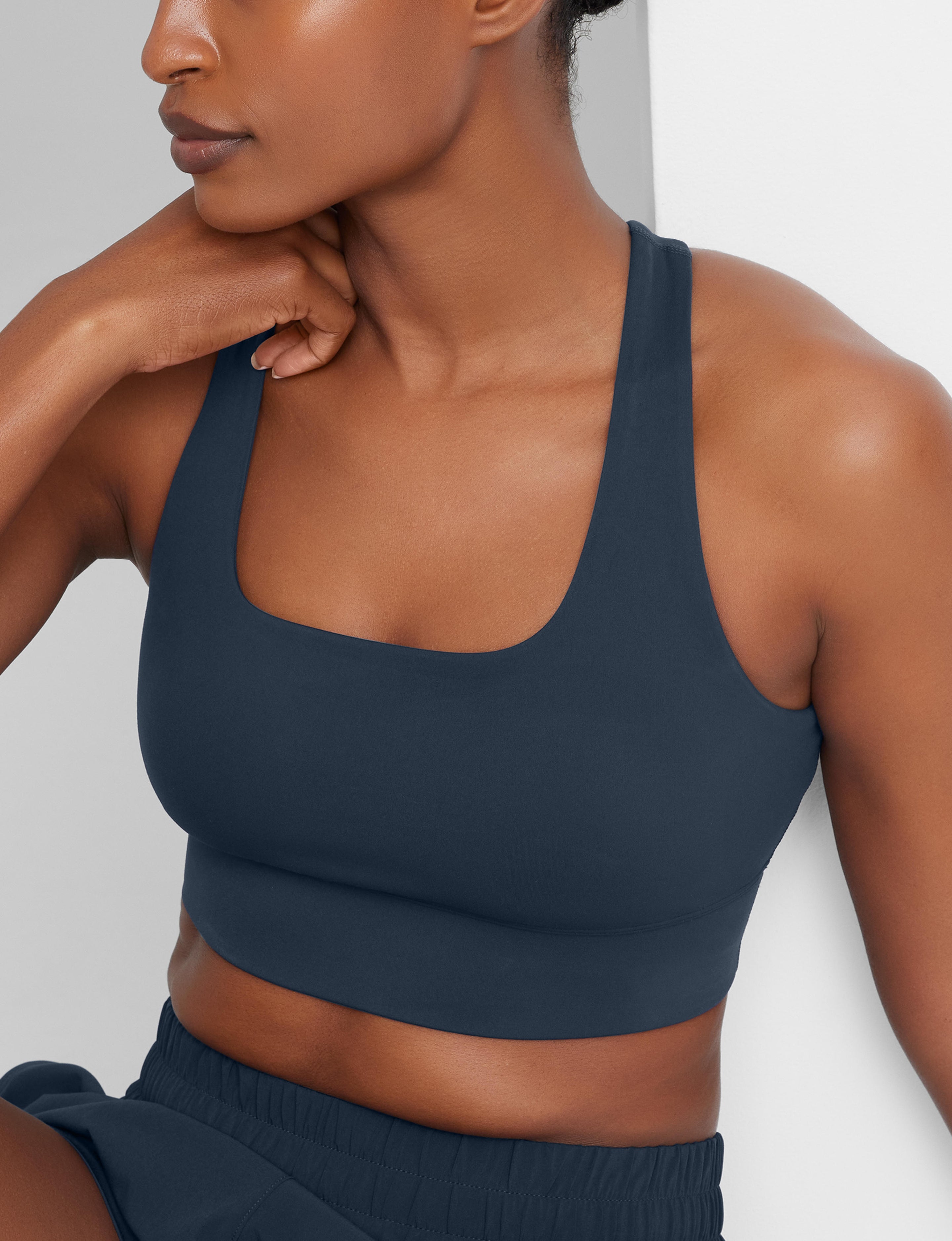 360 Movement Low Impact Sports Bra & Luxe Traveler Woven Short Set