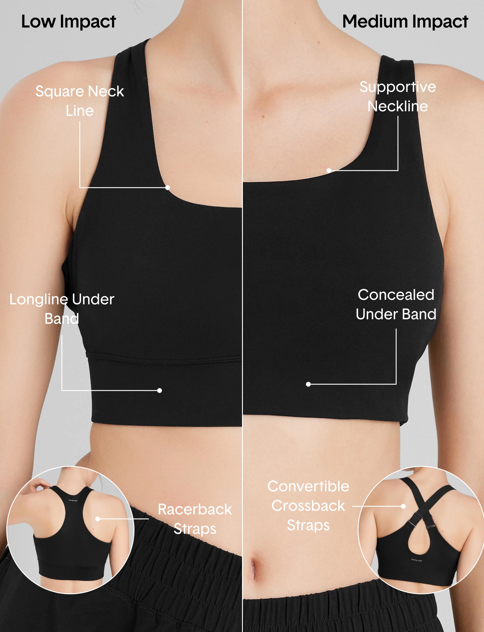 360 Movement Low Impact Sports Bra (3-Pack)