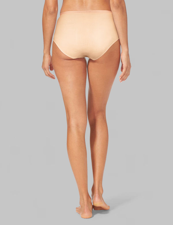 6 Bikini Underwear Woman Light Nylon Slip Premium Soft Silky Size L  Hip35-39 7
