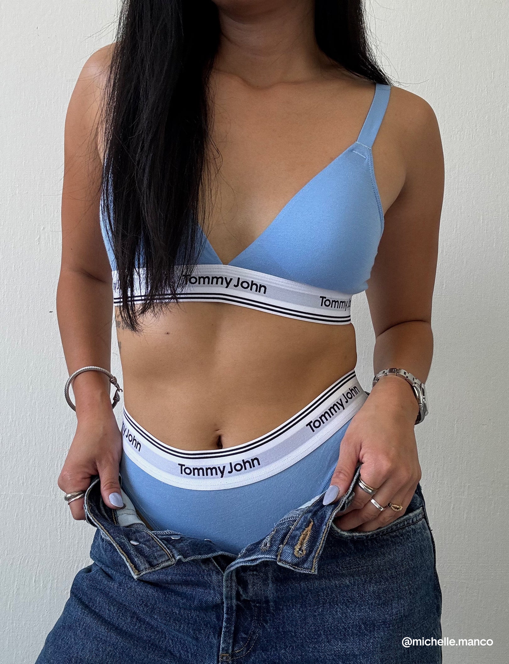 Signature Cotton Triangle Bralette