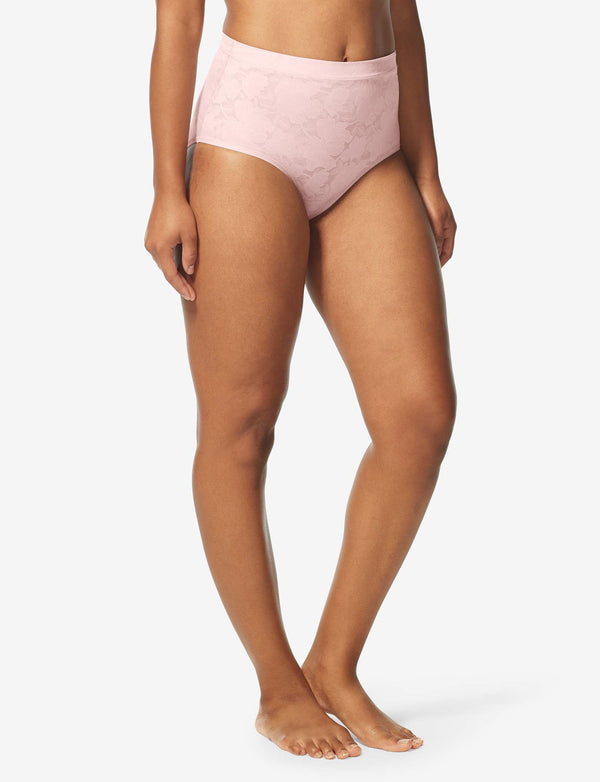 Women s Second Skin Comfort Lace High Rise Brief Soft Underwear