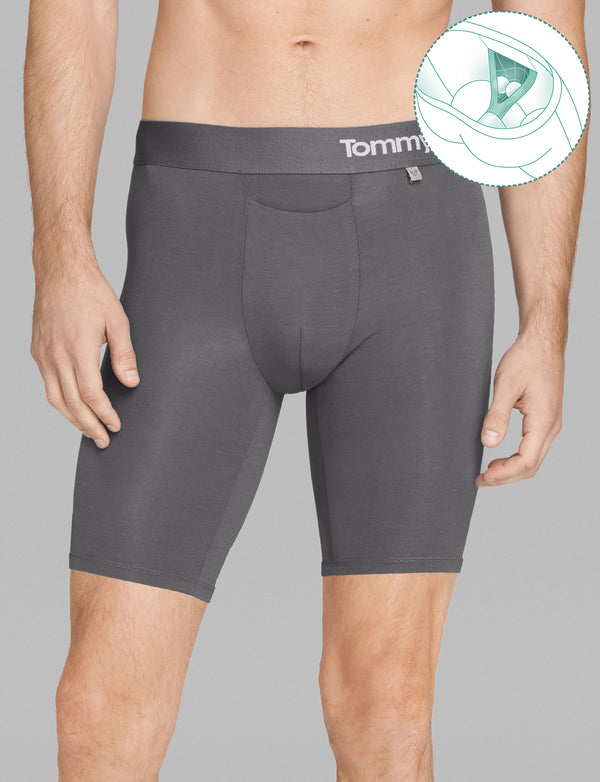 Tommy John Men's Underwear –Cool Cotton Boxer Briefs with Contour  Pouch-Longer 8 Inseam– Comfortable Fabric, Green Garden Plaid - 1 Pack,  Medium : : Clothing, Shoes & Accessories