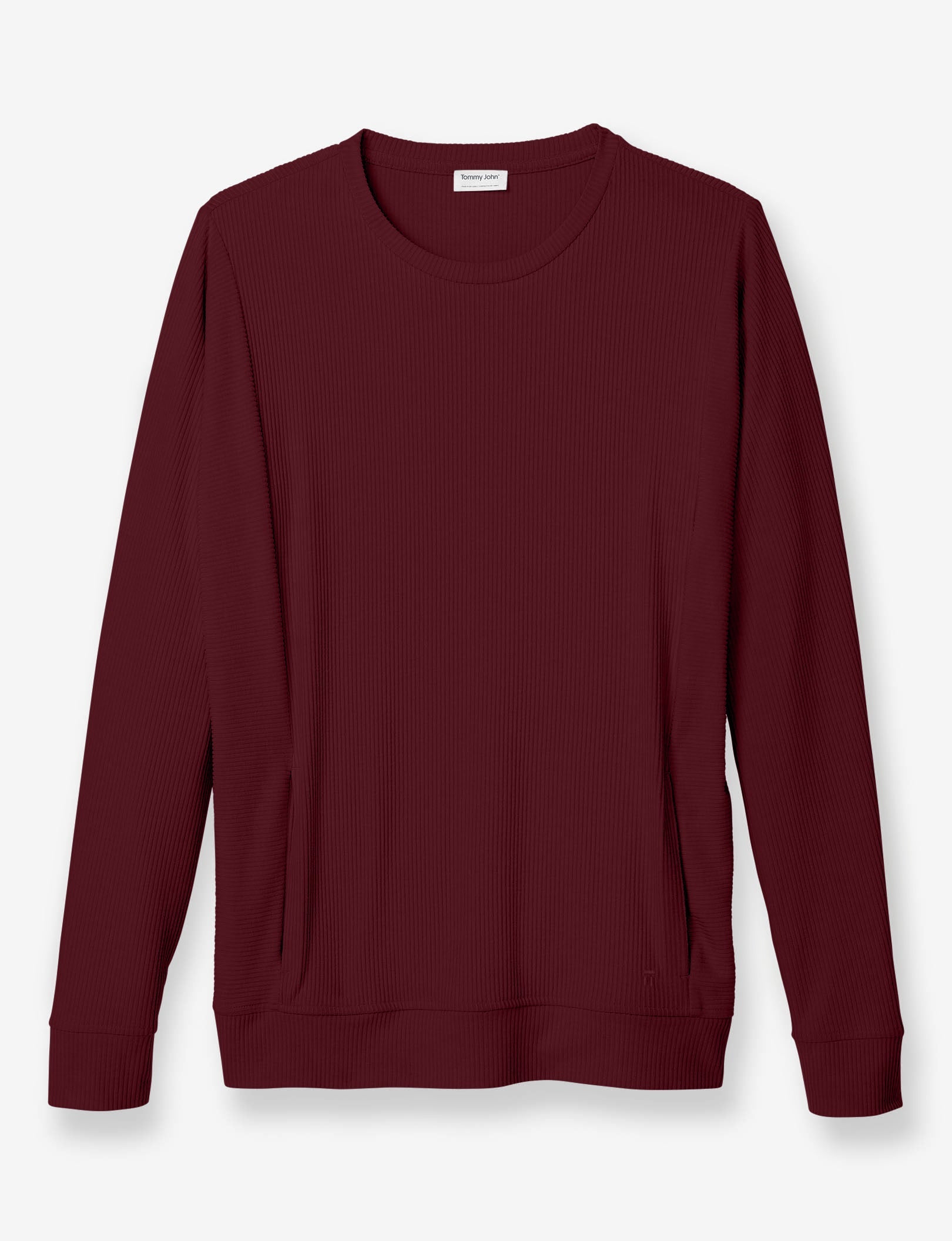 Zen Ribbed Crew Neck Sweatshirt