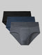 Second Skin Brief (3-Pack)::Black/Dress Blues/Turbulence