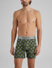 Second Skin Relaxed Fit Boxer 6"::Bronze Green Golf Tee Time
