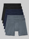 Second Skin Relaxed Fit Boxer 6 Pack::Dress Blues/Turbulence/Black