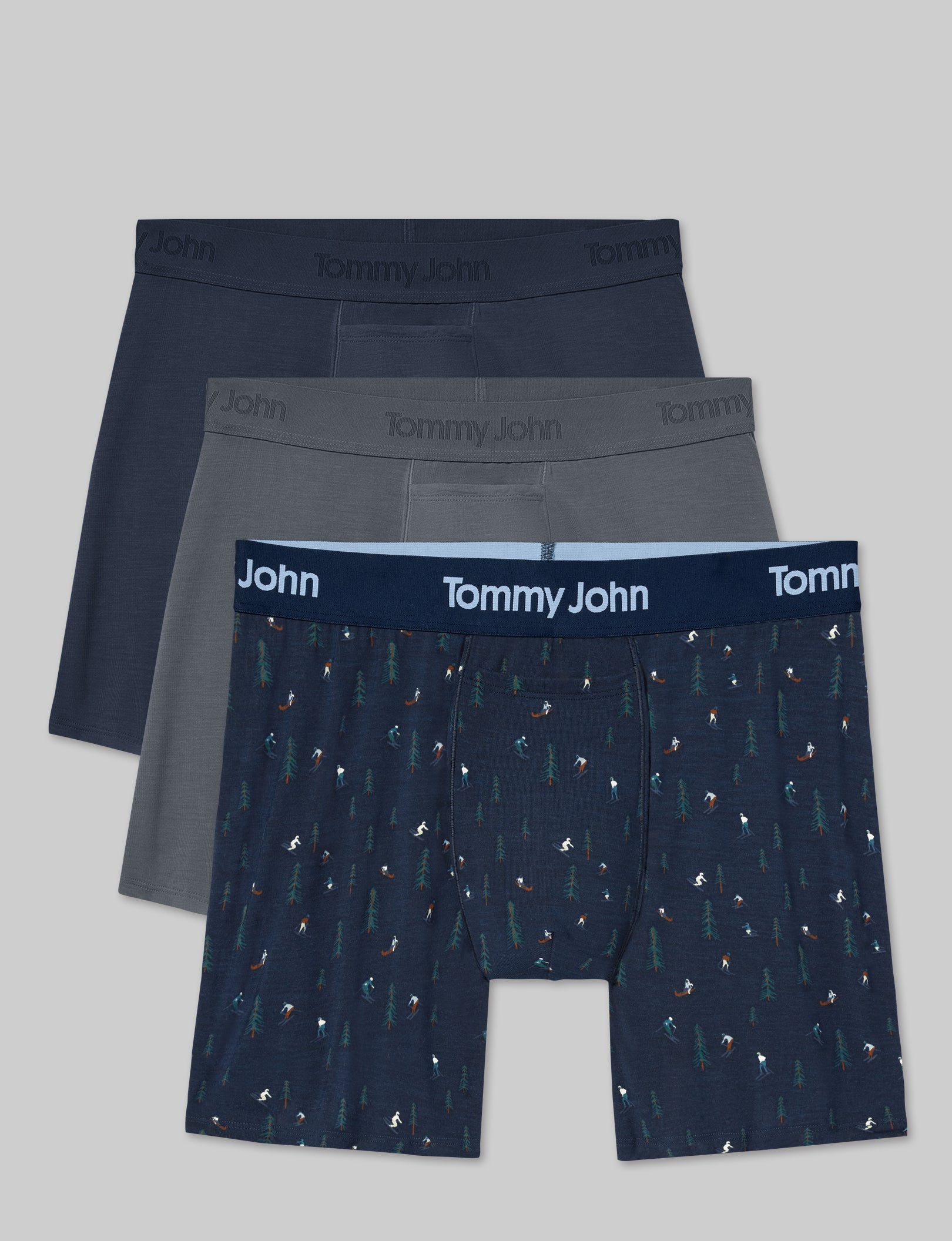 Second Skin Relaxed Fit Boxer 6" (3-Pack)
