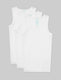 Second Skin Tank Stay-Tucked Undershirt (3-Pack)::White
