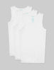 Second Skin Tank Stay-Tucked Undershirt (3-Pack)::White