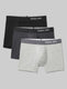 Cool Cotton Trunk 4" (3-Pack)::Black/Charcoal Heather/Heather Grey
