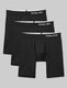 Cool Cotton Boxer Brief 8" (3-Pack)::Black
