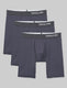 Cool Cotton Boxer Brief 8" (3-Pack)::Iron Grey