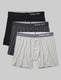 Cool Cotton Relaxed Fit Boxer 6" (3-Pack)::Black/Charcoal Heather/Heather Grey