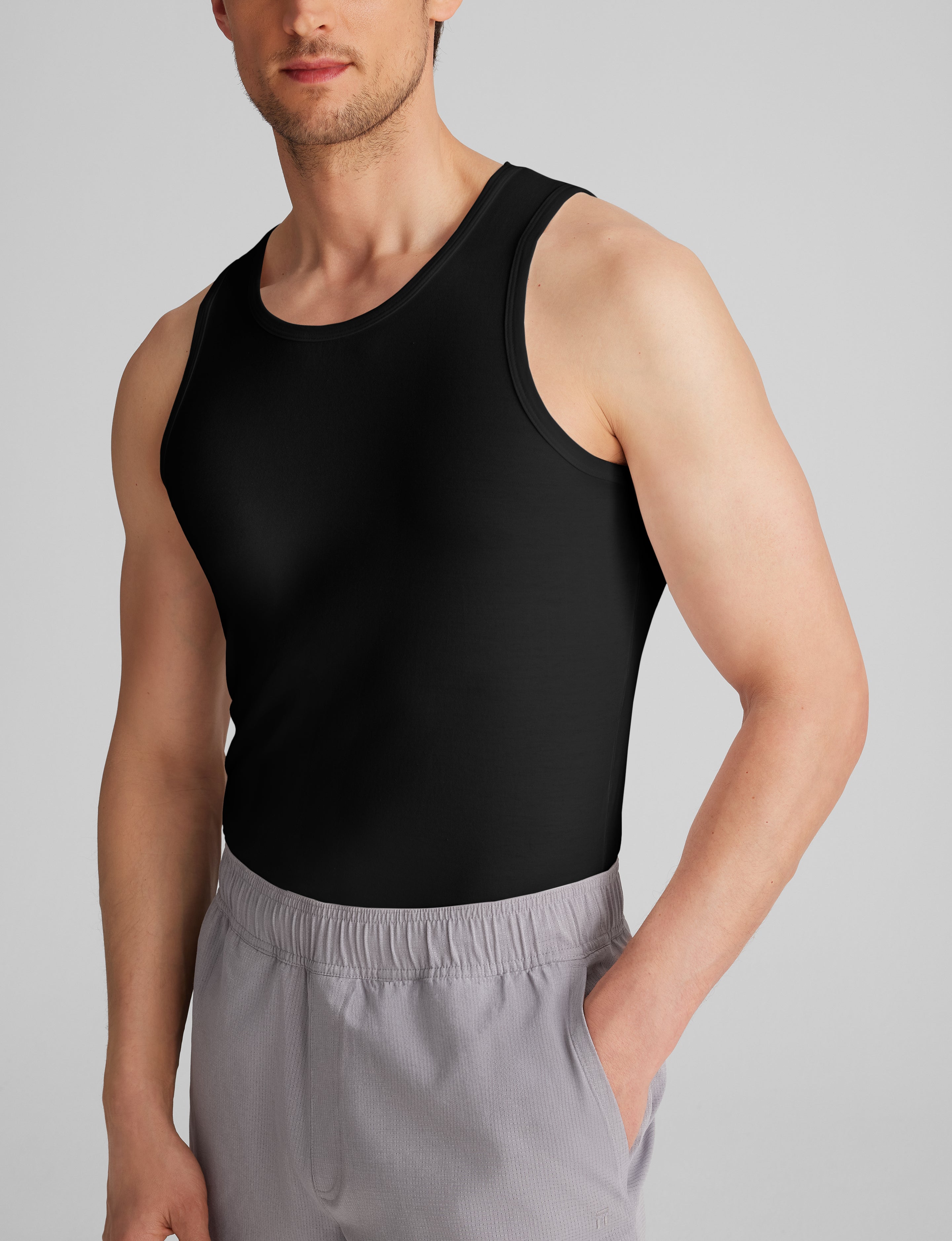 Cool Cotton Tank Stay-Tucked Undershirt (3-Pack)