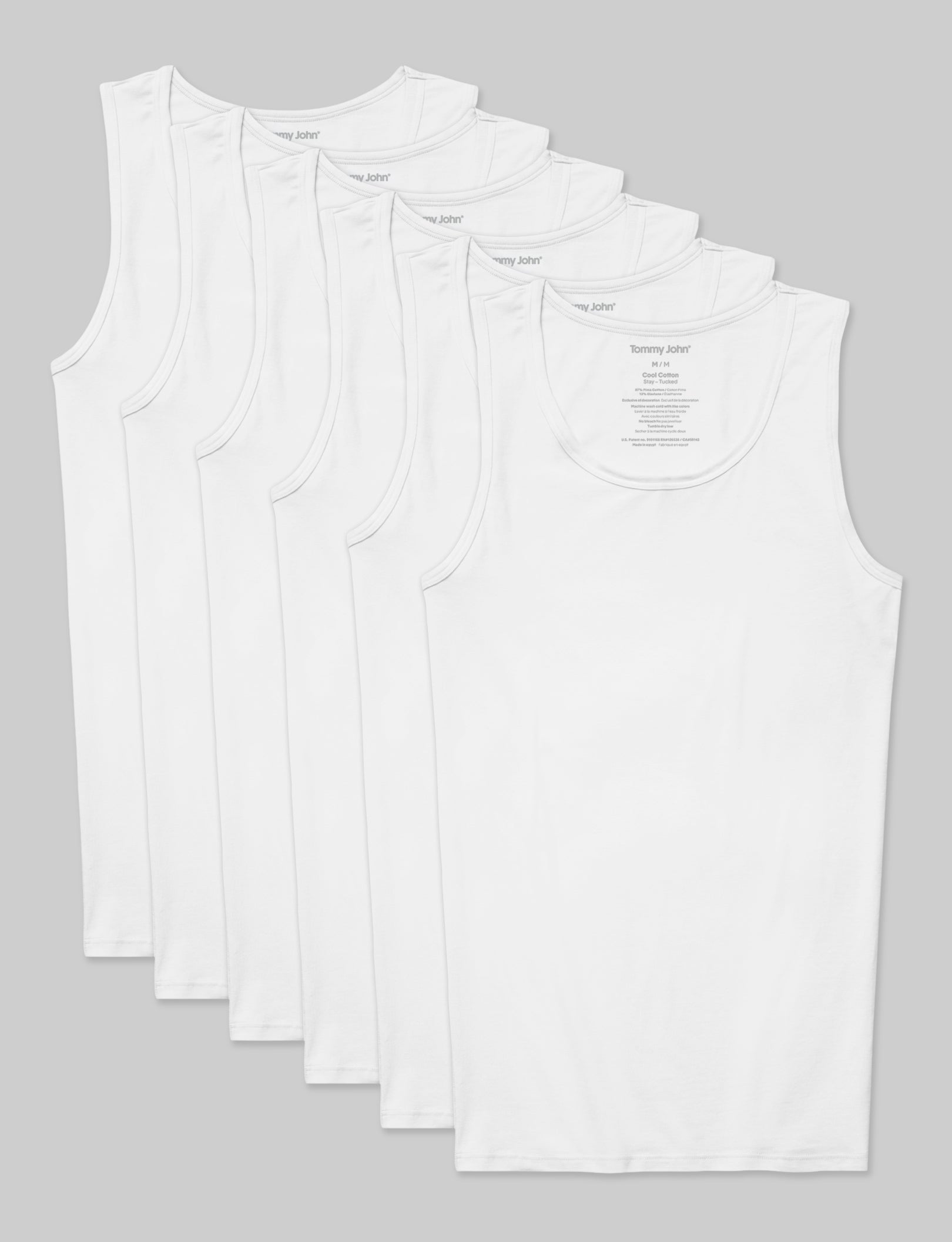 Cool Cotton Tank Stay-Tucked Undershirt (6-Pack)
