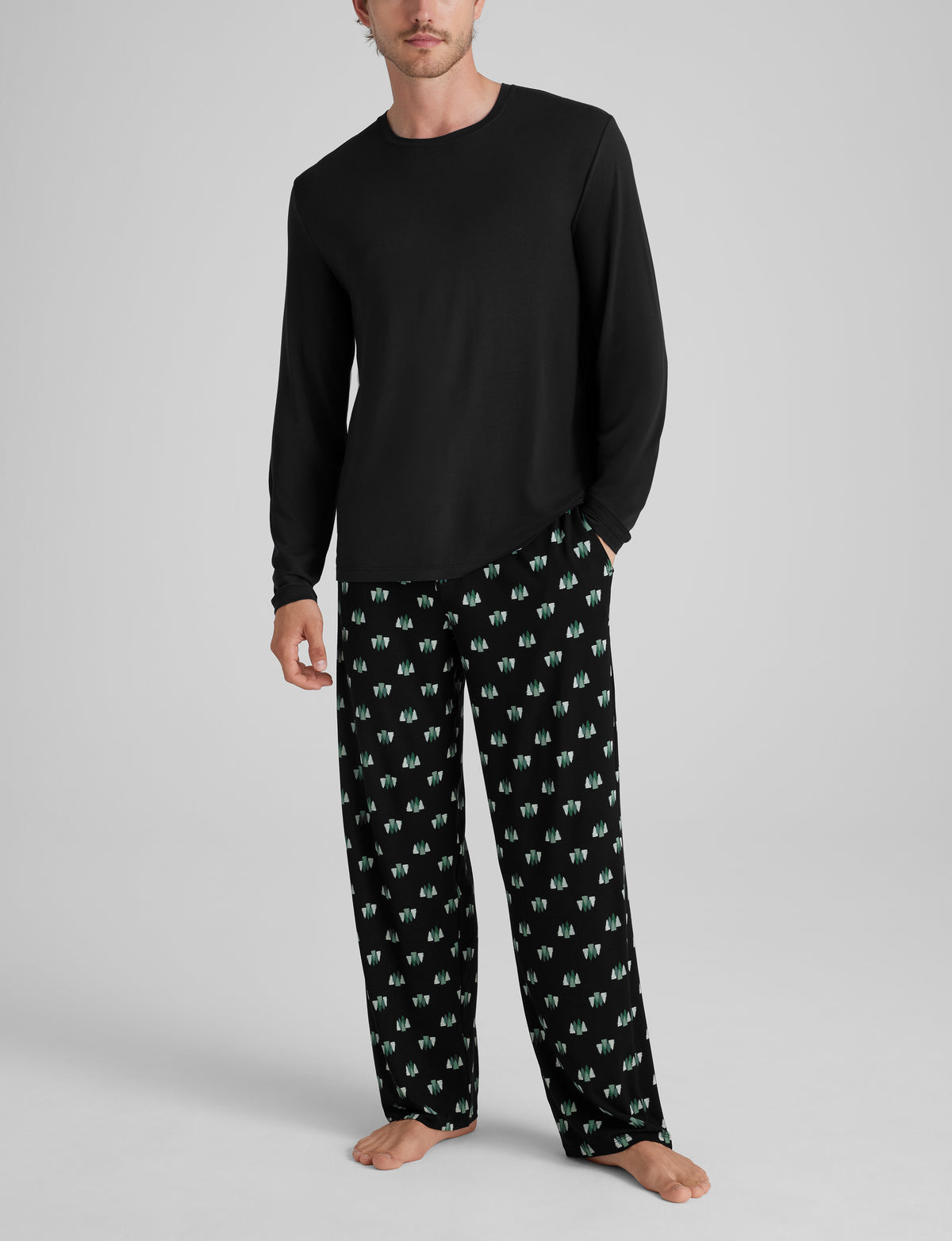 Second Skin Long Sleeve Sleep Tee & Pant Set
