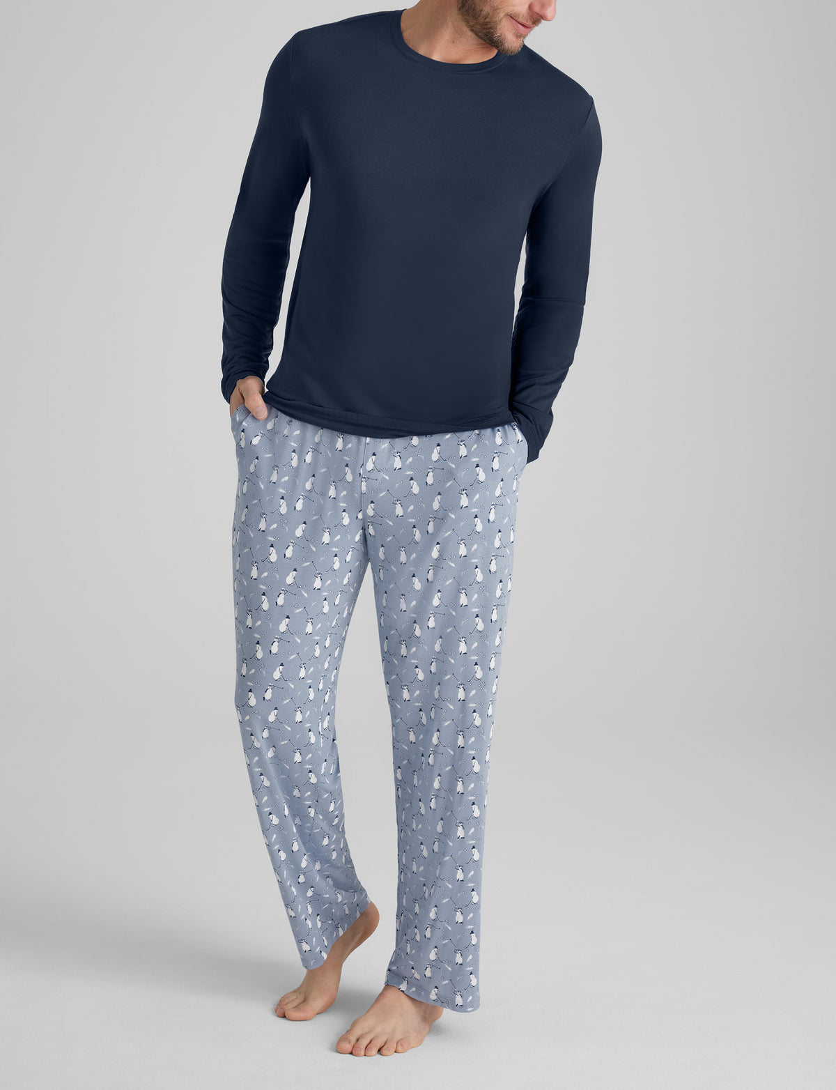 Second Skin Long Sleeve Sleep Tee & Pant Set