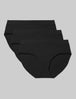 Women's Cool Cotton Brief (3-Pack)::Black