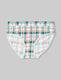 Women's Second Skin Brief::Coconut Milk Fireplace Plaid::Swatch