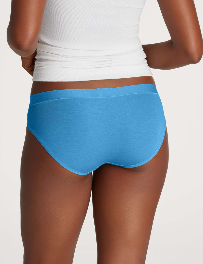 Women's Second Skin Brief::River Blue