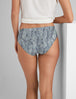 Women's Second Skin Brief::Surf Spray Striped Leaves