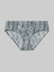 Women's Second Skin Brief::Surf Spray Striped Leaves::Swatch