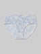 Women's Second Skin Brief::Blue Scattered Floral::Swatch