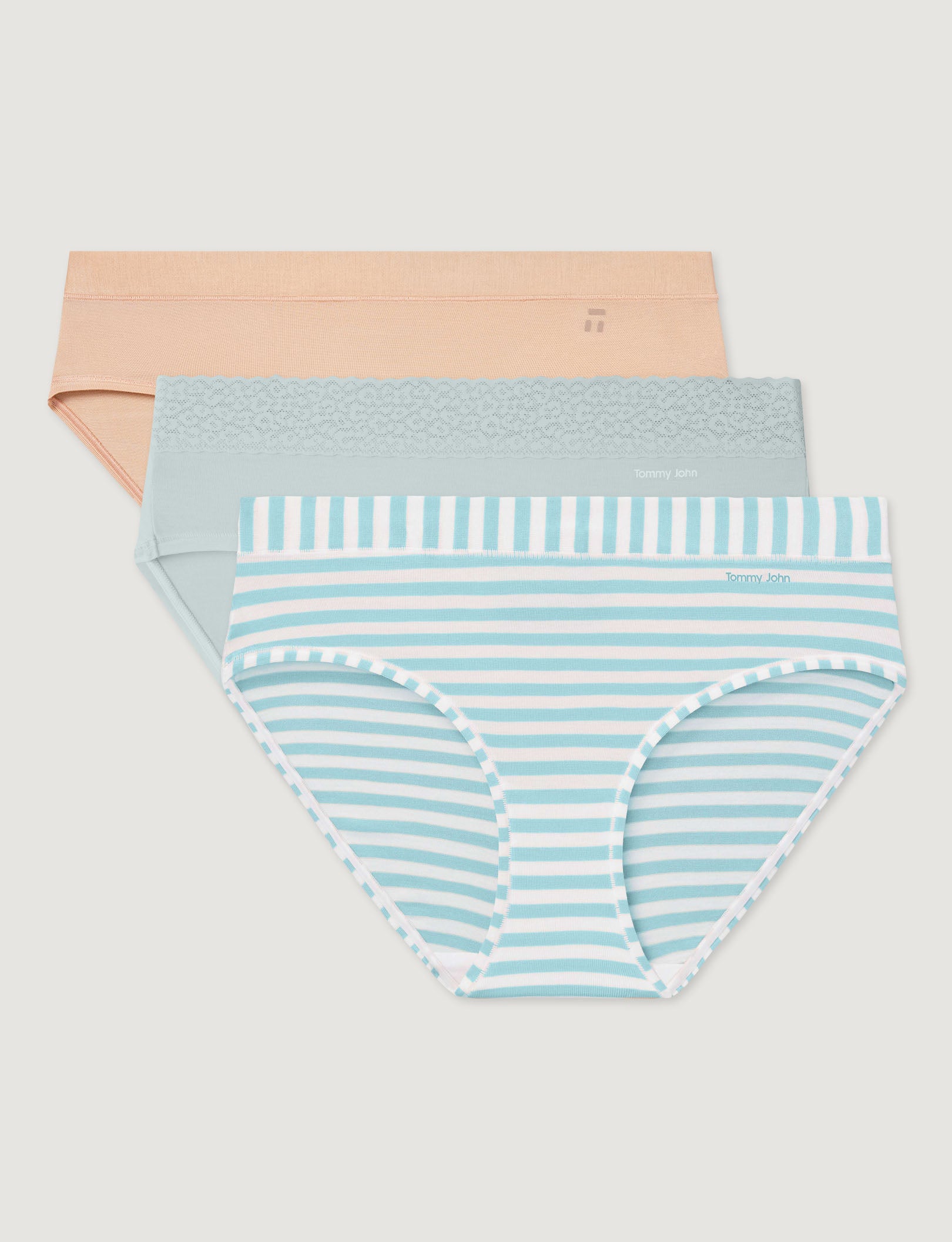 Women's Second Skin Brief, Lace Mix (3-Pack)