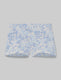 Women's Second Skin Boyshort::Blue Scattered Floral::Swatch