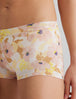 Women's Second Skin Boyshort::Bisque Soft Floral